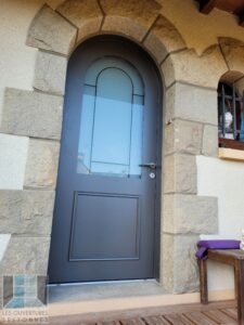 Méo Logis Mixte Bois Alu Porte d'entrée Privilège Plein cintre